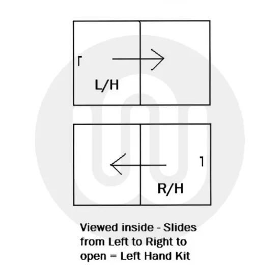 GU Internal Tilt & Slide Peg Patio Door Handle