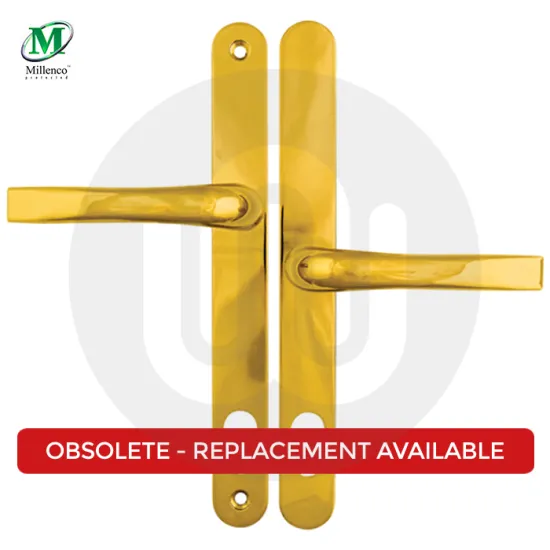Millenco Offset Lever/Lever 117PZ/86PZ Door Handle - Large Cover (270BP/240CRS)