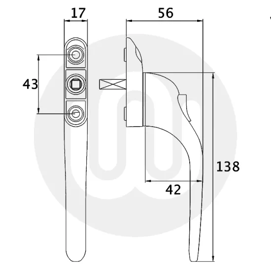 Vita Inline Espag Window Handle