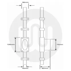 Locking Espagnolette Bolt 