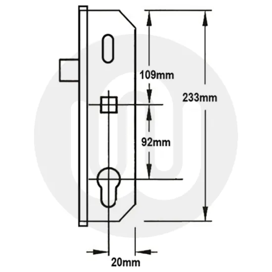 Mila Genuine 4500 Series Latch Only Centre Case