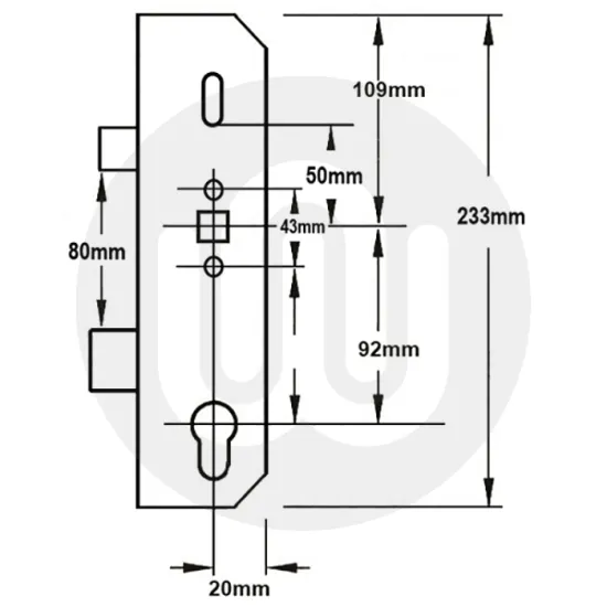 Mila Genuine 7000 Series Centre Case - Single Spindle (35mm Backset) Mila Genuine 7000 Series Centre Case - Single Spindle (35mm Backset)