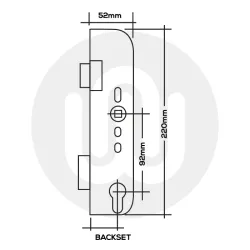 Roto MVD340 Centre Case