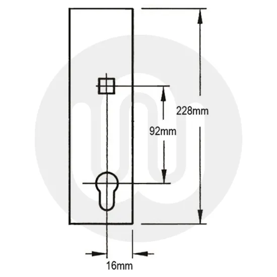 Lockmaster Slave Centre Case - Single Spindle Lockmaster Slave Centre Case - Single Spindle