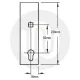Lockmaster Slave Centre Case - Single Spindle Lockmaster Slave Centre Case - Single Spindle