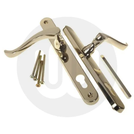 Simplefit by Fab & Fix Balmoral Swan Neck Inline Lever/Lever 92PZ/92PZ Door Handle - Medium Cover (243BP/211CRS)