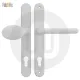 Simplefit by Fab & Fix Balmoral Sprung Inline Lever/Pad 92PZ/92PZ Door Handle - Medium Backplate (243BP/211CRS)