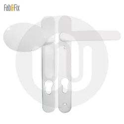Fab & Fix Windsor Sprung Inline Lever/Pad 92PZ/92PZ Door Handle - Standard Cover (206BP/122CRS)