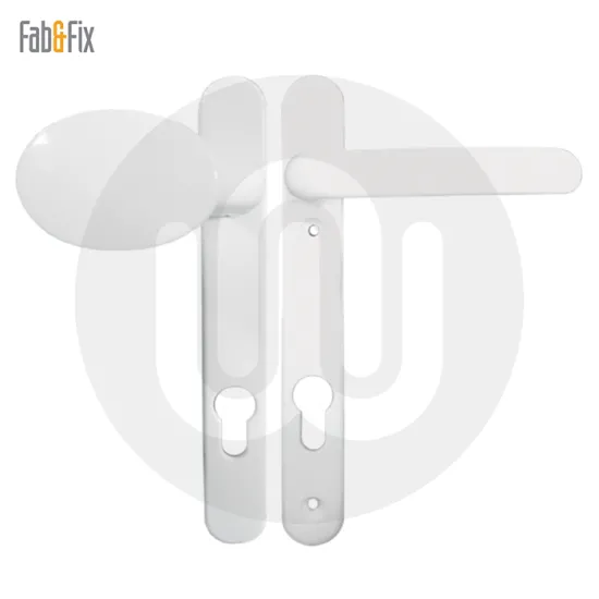 Fab & Fix Windsor Sprung Inline Lever/Pad 92PZ/92PZ Door Handle - Standard Cover (206BP/122CRS)