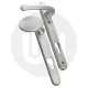 Fab & Fix Windsor Sprung Inline Lever/Pad 92PZ/92PZ Door Handle - Standard Cover (206BP/122CRS)