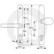 Cego Sprung Offset Lever/Pad 70PZ/92PZ Door Handle (235BP/215CRS)