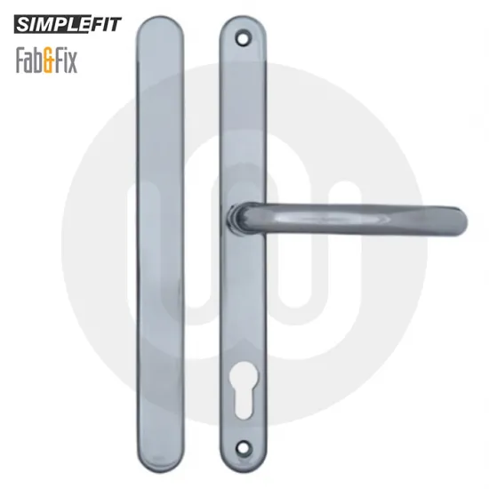 Simplefit by Fab & Fix Sprung 92PZ Door Handle Blanks with Blind Plate - Large Cover (270BP/240CRS)