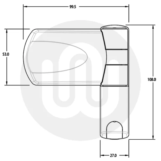 Trojan Patriot High Security Flag Hinge