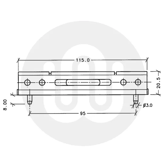 Simplefit Flat or Angled All-In-One Standard Butt Hinge 115mm