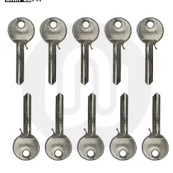 NWH 1 6-Pin Anti-Drill Dual Finish Cylinder Key Blanks