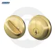 Schlage Single Cylinder Bright Brass Deadbolt