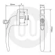 Titon Inline Espag Window Handle 
