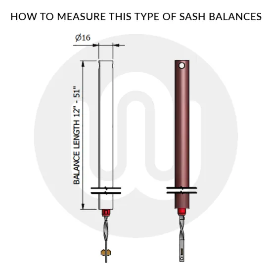Alumatilt Spiral Tilt & Slide Sash Balances