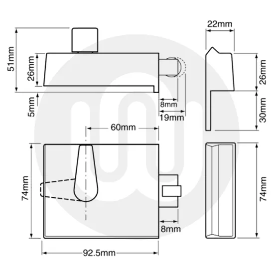 Union Nightlatch Rollerbolt