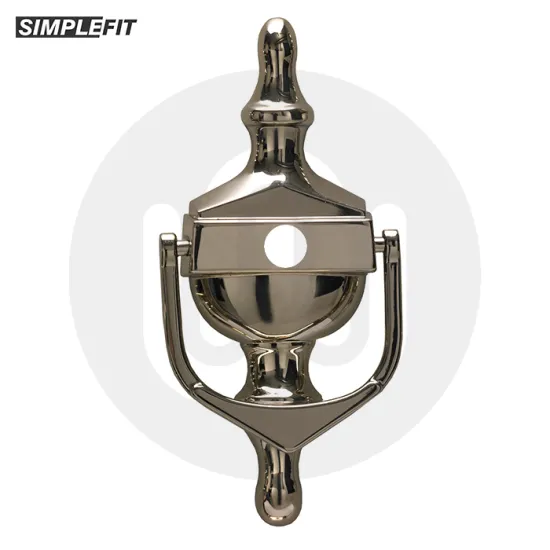 Simplefit Face Fix Urn Door Knocker with Hole for Door Viewer – Large