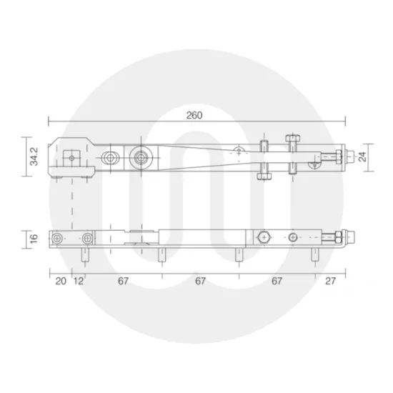 Axim Narrow Rail Arm 
