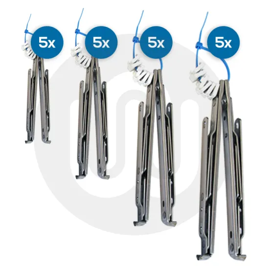 20x Mixed Friction Stays 13mm-17mm Adjustable Stack Height 