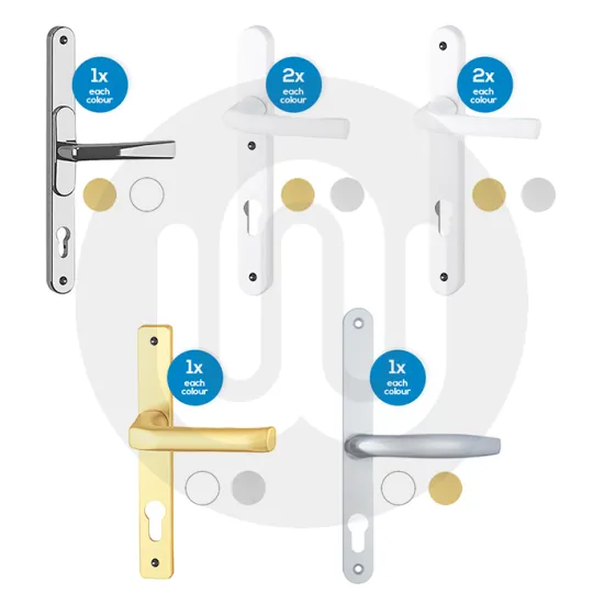 21x Mixed Door Handles Individually Bagged 