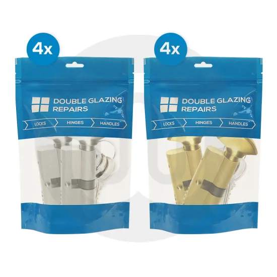 8x Mixed Pairs of Keyed Alike Thumbturn Cylinders Individually Bagged 