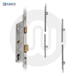 Fullex SL16 Style 3PLACEIT Lock - 2 Roller 2 Mushroom