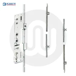 Yale 3PLACEIT G712 Style Lock - 2 Roller 2 Mushroom