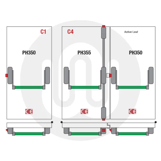 Reversible Single Point Panic Latch