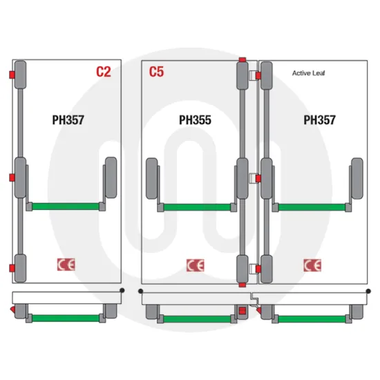 Reversible 3 Point Panic Latch