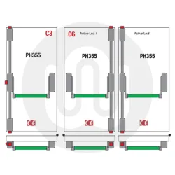 Reversible 3 Point Panic Bolt