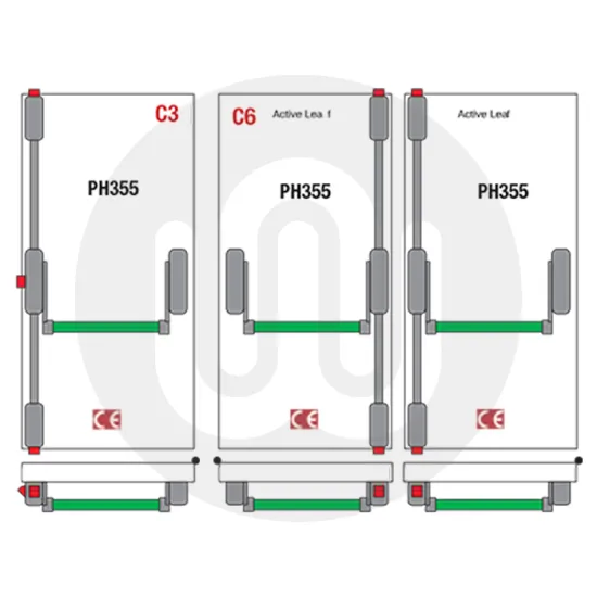 Reversible 3 Point Panic Bolt