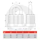 ERA High Security Laminated Padlock - OBSOLETE ERA High Security Laminated Padlock - OBSOLETE