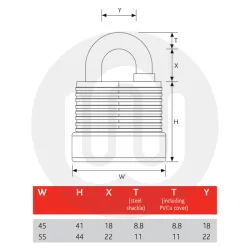 ERA Weather Proof Laminated Padlock - OBSOLETE