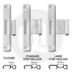 CAL Slide-Lok with Handle- Sliding Patio Door Lock for Double Doors