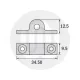 Surface Mount Bracket – Sash Screws