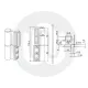 Giesse Flash XL Door Hinge