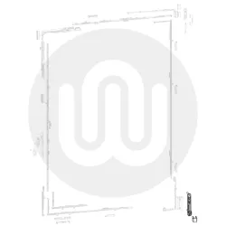 GU Uni Jet D Rebated Bottom Corner Bearing & Cover