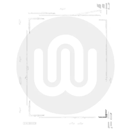 Maco Bottom Corner Hinge & Cover Rebated (Face Fix)