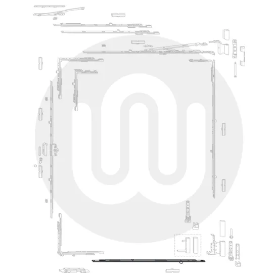 Siegenia Horizontal Centre Lock