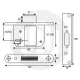 ERA Fortress British Standard 5 Lever Deadbolt - Keyed Alike