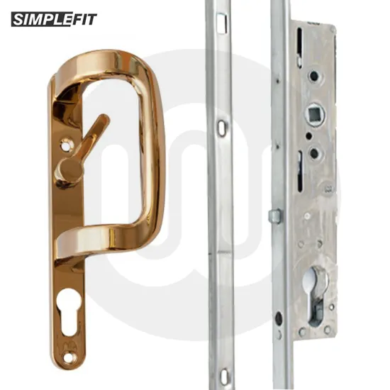 Simplefit Patio Lock with Keep and Handle Set