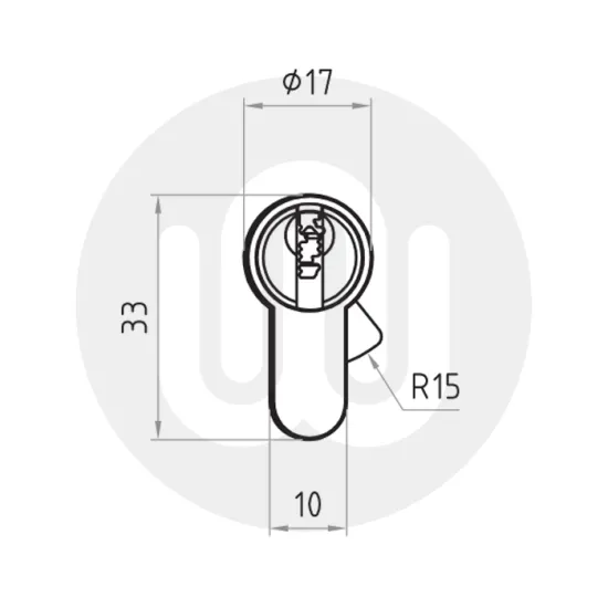 CES Free Movement Thumbturn Cylinder