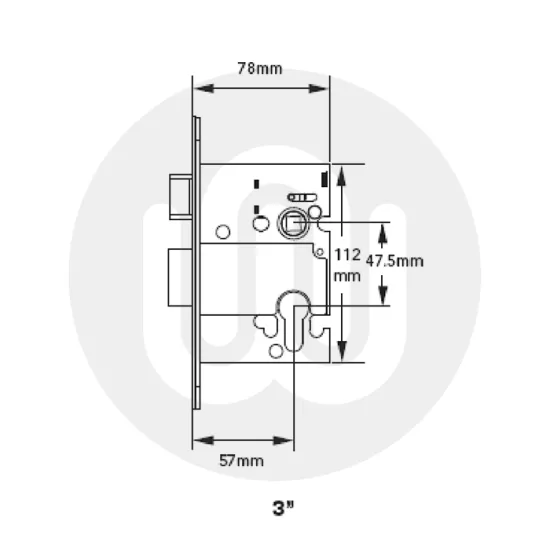 Euro Sashlock & Thumbturn Cylinder BS8621