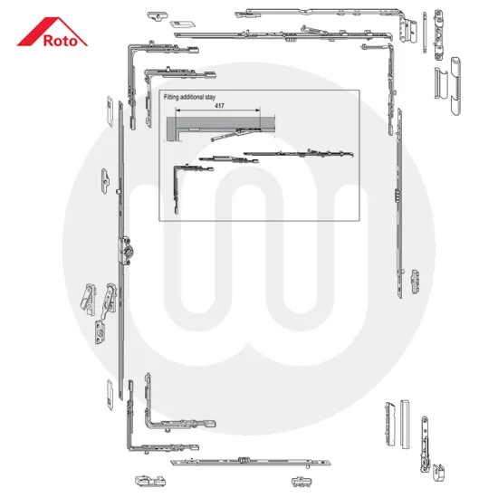 Roto NT 'K' Full Tilt & Turn System (Face Fix)