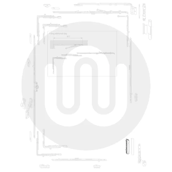 Roto NT 'K' Corner Hinge