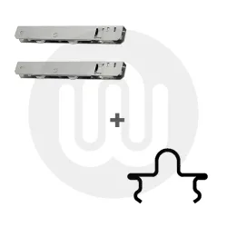 16.35mm Snap in Patio Track & Slimline Patio Rollers Set