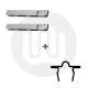 Eurocell 19mm Snap in Patio Track & Slimline Patio Rollers Set Eurocell 19mm Snap in Patio Track & Slimline Patio Rollers Set
